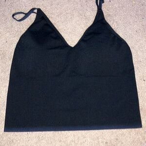 Streetwear Society Black V-Neck Crop Camisole